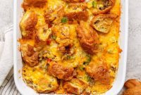 Buttery Croissant Egg Bake