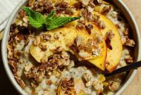 Peach Cobbler Breakfast Bowl