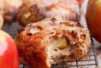 Golden Air Fried Apple Fritters with Sweet Glaze