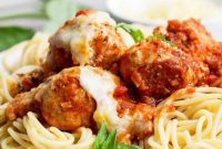 One Pan Parmesan Chicken Meatball Feast
