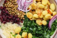Roasted Gnocchi Kale Power Bowl with Garlic Parmesan