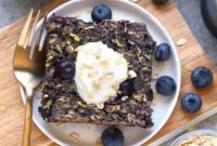 Zesty Lemon Blueberry Vegan Baked Oatmeal