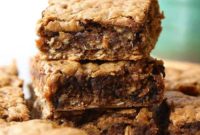 Ultimate Peanut Butter Oatmeal Cookie Bars