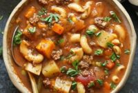 Hearty Instant Pot Hamburger Soup