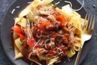 Crockpot Chicken Cacciatore Delight