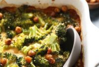 Plant-Based Cheesy Broccoli Bake