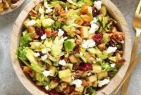 Crisp Brussels Sprout Slaw