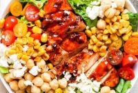 Grilled BBQ Chicken Salad