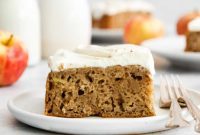 Golden Apple Spice Cake with Silken Cream Cheese