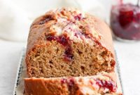 Raspberry Ribbons Lemon Cream Cheese Bread