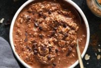 Decadent Vegan Chocolate Chai Overnight Oats