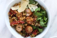 Savory Italian Chicken Sausage Quinoa Bake