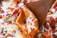 Creamy Sweet Potato, Spinach and Ricotta Stuffed Shells