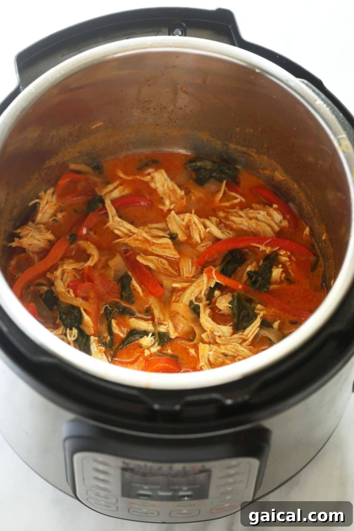 Velvety Instant Pot Coconut Curry Chicken 4 coconut curry chicken in Instant Pot