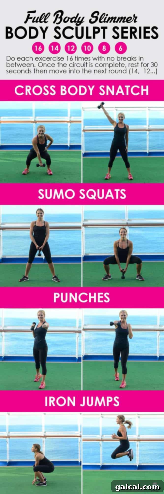Effortlessly Slim: My Vacation Outfit Showcase 2 Transform your body with our 30-minute full-body dumbbell workout, mixing lower body, upper body, and cardio for maximum burn and sculpting results!