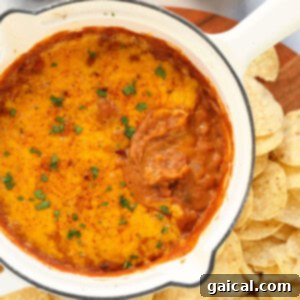 bean dip in a baking dish