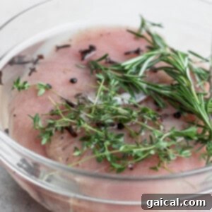 turkey tenderloin in brine.