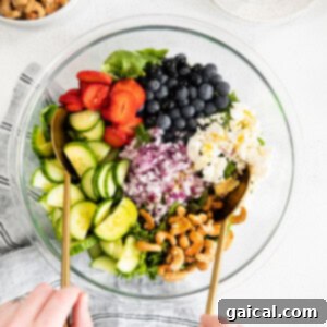 salad in bowl.