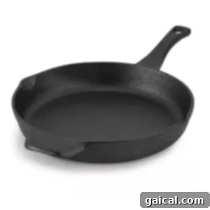 Highly recommended 12" Cast Iron Skillet for optimal crispiness.