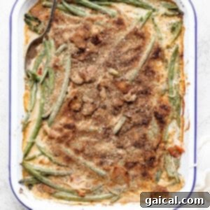 green bean casserole with bacon