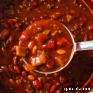 Wendy's chili with beans.