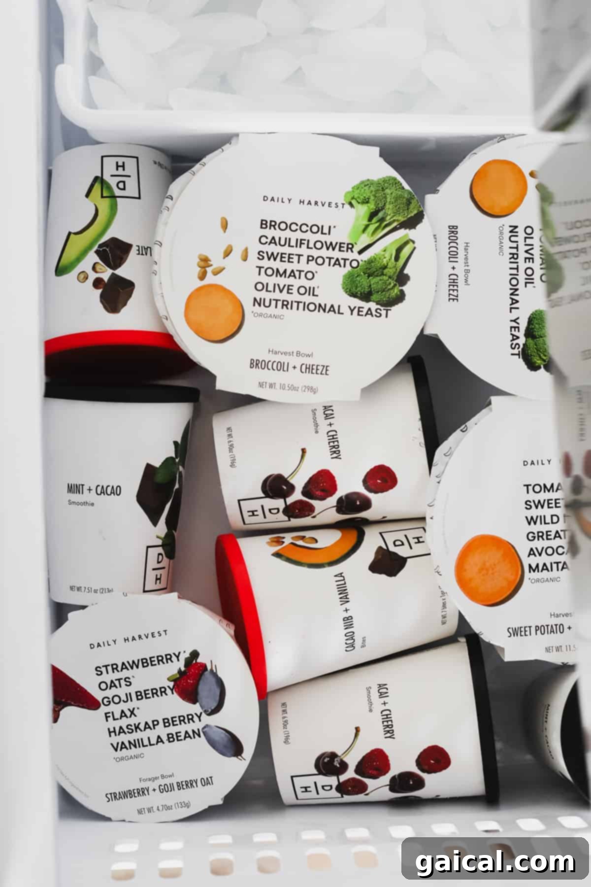 We've been longtime fans of Daily Harvest and their smoothies, so we're thrilled to share our full and honest reviews of ALL of the food in their collections. daily harvest products in the freezer