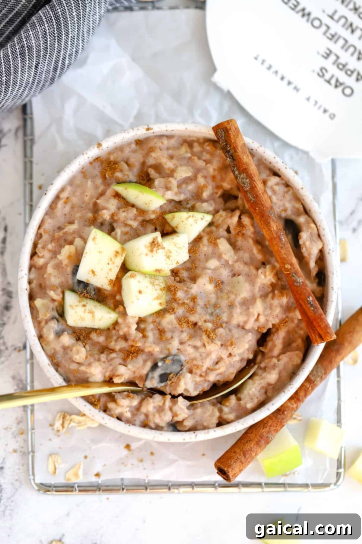 We've been longtime fans of Daily Harvest and their smoothies, so we're thrilled to share our full and honest reviews of ALL of the food in their collections. finished oat bowl topped with sliced apples and cinnamon