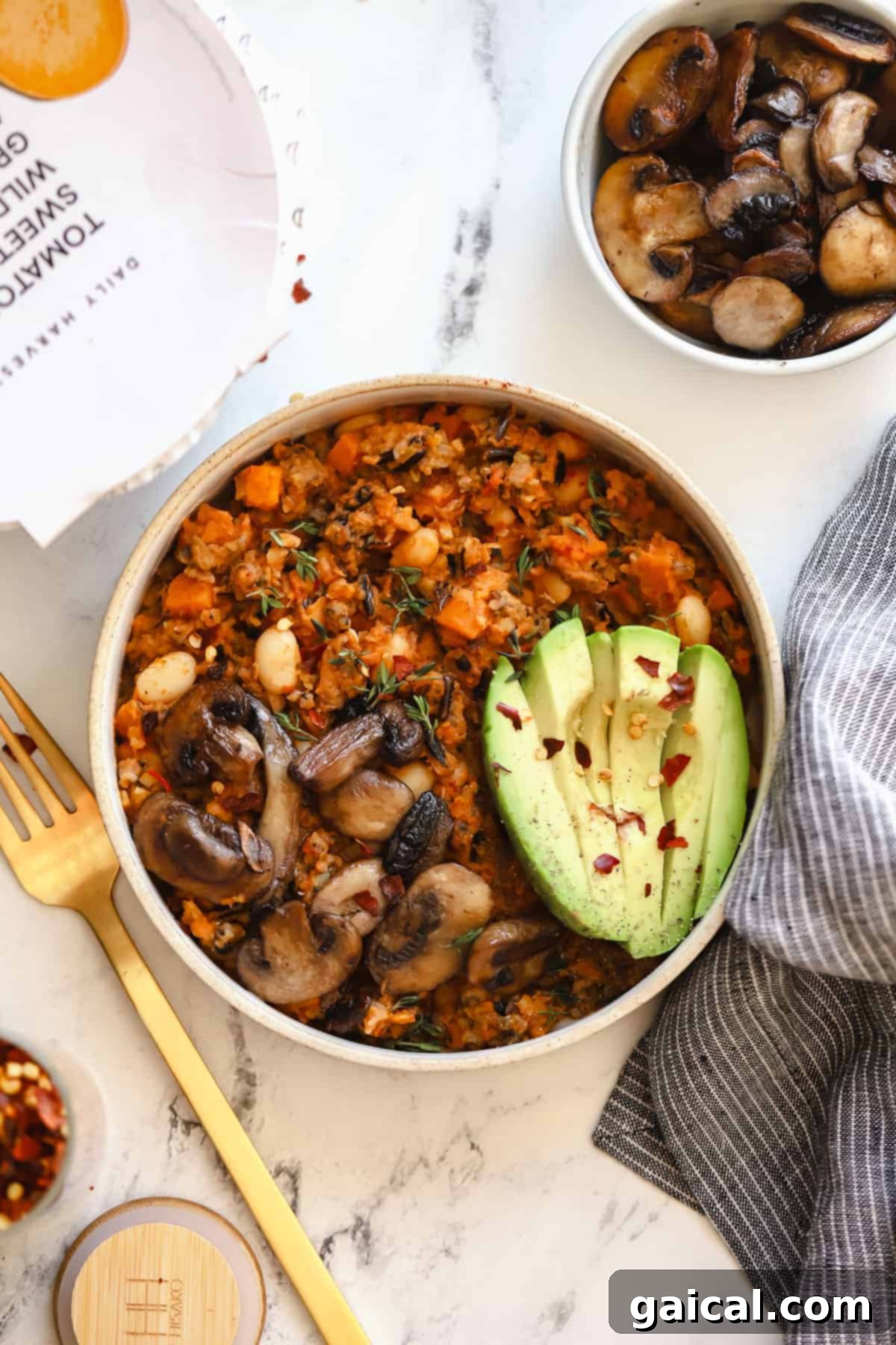 We've been longtime fans of Daily Harvest and their smoothies, so we're thrilled to share our full and honest reviews of ALL of the food in their collections. harvest bowl topped with fresh avocado and sliced mushrooms