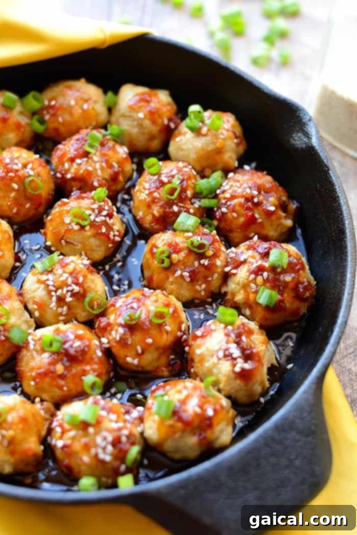 Baked Kung Pao Chicken Meatballs: Healthy & Delicious Dinner Idea Irresistible Baked Kung Pao Chicken Meatballs with homemade sauce