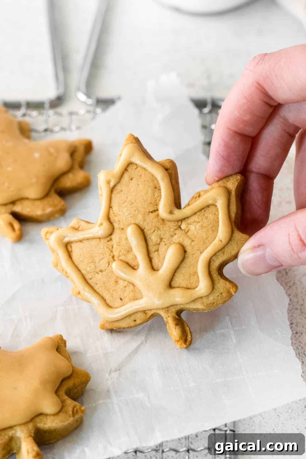 Delicious Maple Sugar Cookies A stack of delightful maple sugar cookies, perfect for sharing or savoring.