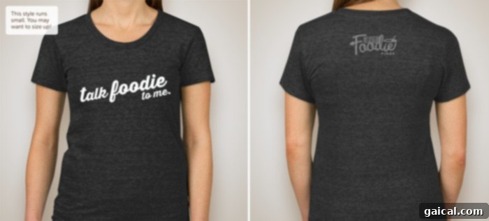 FFF's Fantastic Fifth: Reliving the Birthday Fun 9 Talk Foodie to Me t-shirt design