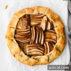 honey pear galette