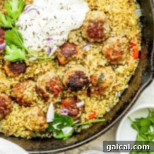 Za'atar Spice From Scratch 3 One-Pot Za'atar Meatballs and Quinoa skillet.