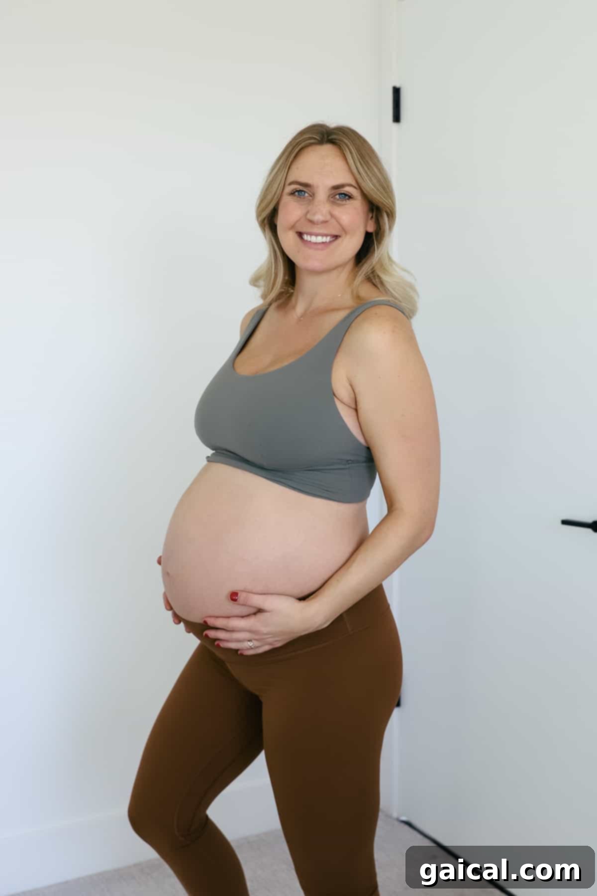 Lululemon Maternity and Postpartum Must-Haves 4 Woman wearing the Lululemon Align Bra (C/D), a super soft and supportive bra for pregnancy and postpartum.