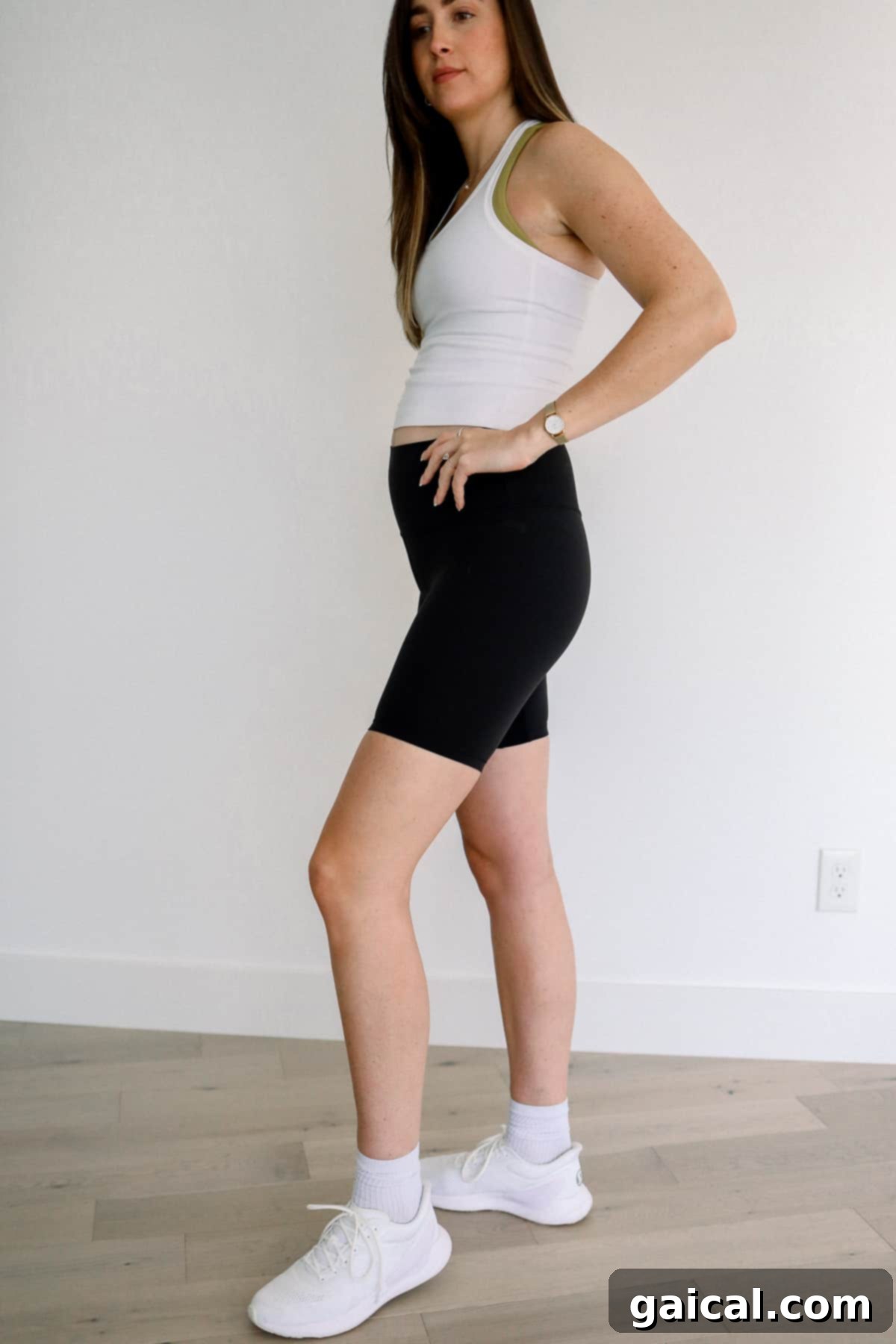 Lululemon Align Shorts for Maternity Woman wearing Lululemon Align Shorts, showcasing soft fabric and comfortable fit for maternity.