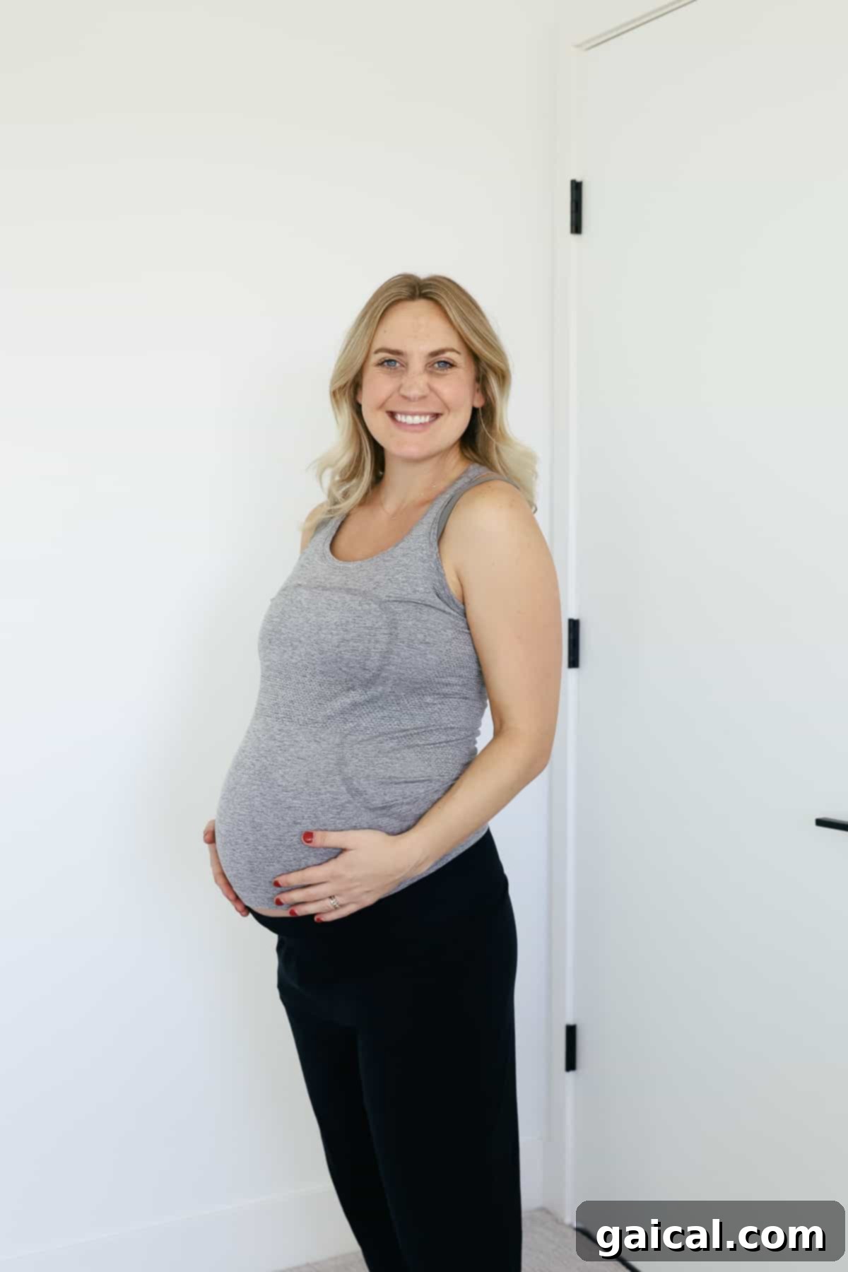 Lululemon Maternity and Postpartum Must-Haves 2 Woman wearing Lululemon Swiftly Tech Racerback Tank, perfect for maternity and postpartum workouts.