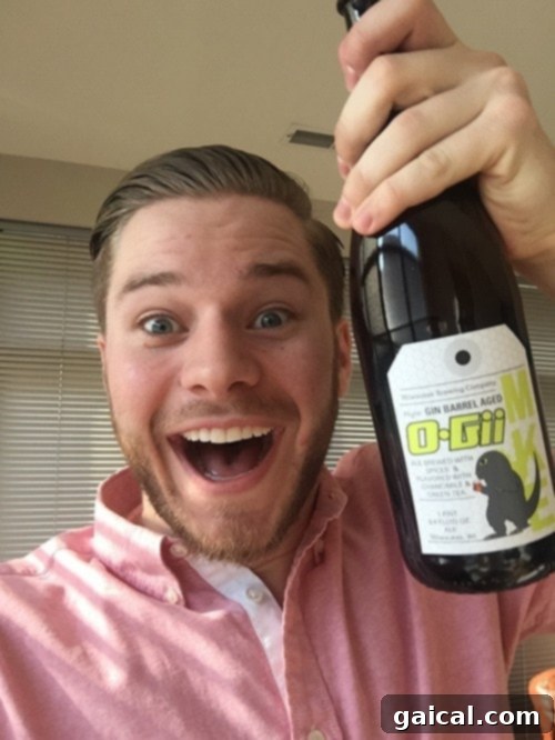 My 26th Birthday Weekend Treadmill Ladder Challenge 2 Milwaukee Brewing Company: Gin Barrel Aged O-Gii for Milwaukee Day celebration
