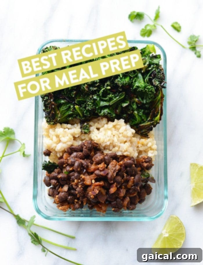 Get inspired with our best healthy meal prep recipes from Fit Foodie Finds. We've included healthy meal prep ideas in all categories including breakfast, lunch, dinner, snacks, and desserts! Delicious and versatile healthy Buddha bowl for easy meal prep. Components include lean protein, fresh vegetables, wholesome grains, and flavorful toppings.