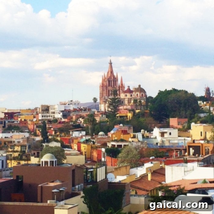 The iconic architecture and vibrant colors of San Miguel de Allende, a colonial masterpiece in Mexico.
