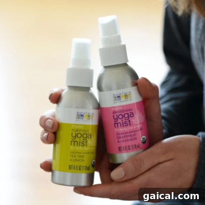 Aura Cacia Yoga Mist - Tea Tree and Lemon, Grapefruit Lavender