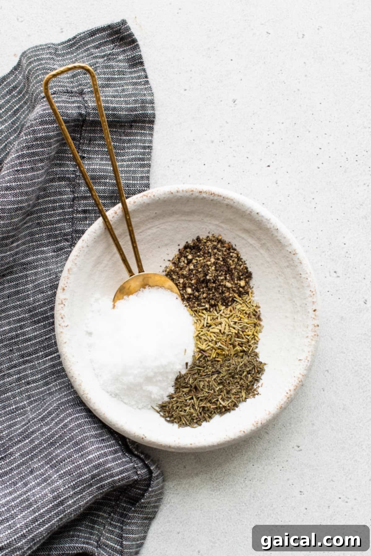 Unlock the Juiciest Turkey Your Dry Brine Blueprint 3 A small bowl containing a mixture of spices and kosher salt.