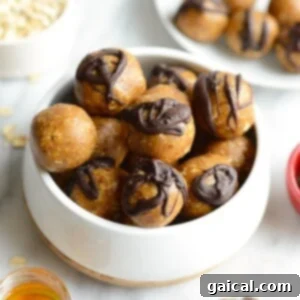 bowl of peanut butter energy balls