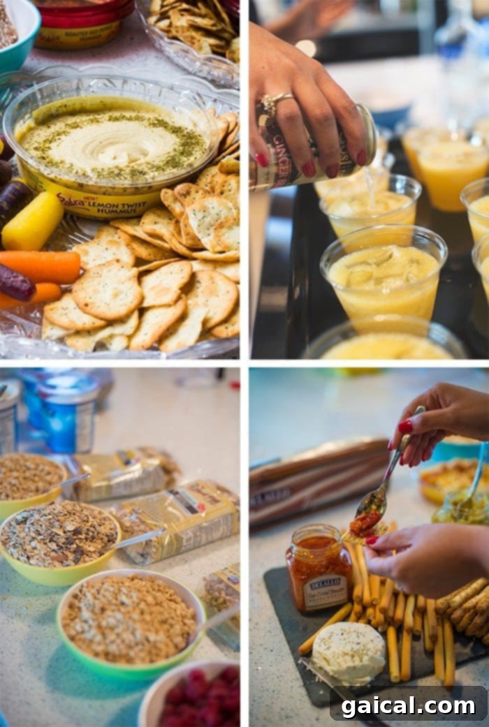 Delicious food prepared by bloggers at the retreat