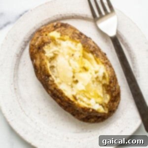 Softened baked potato.