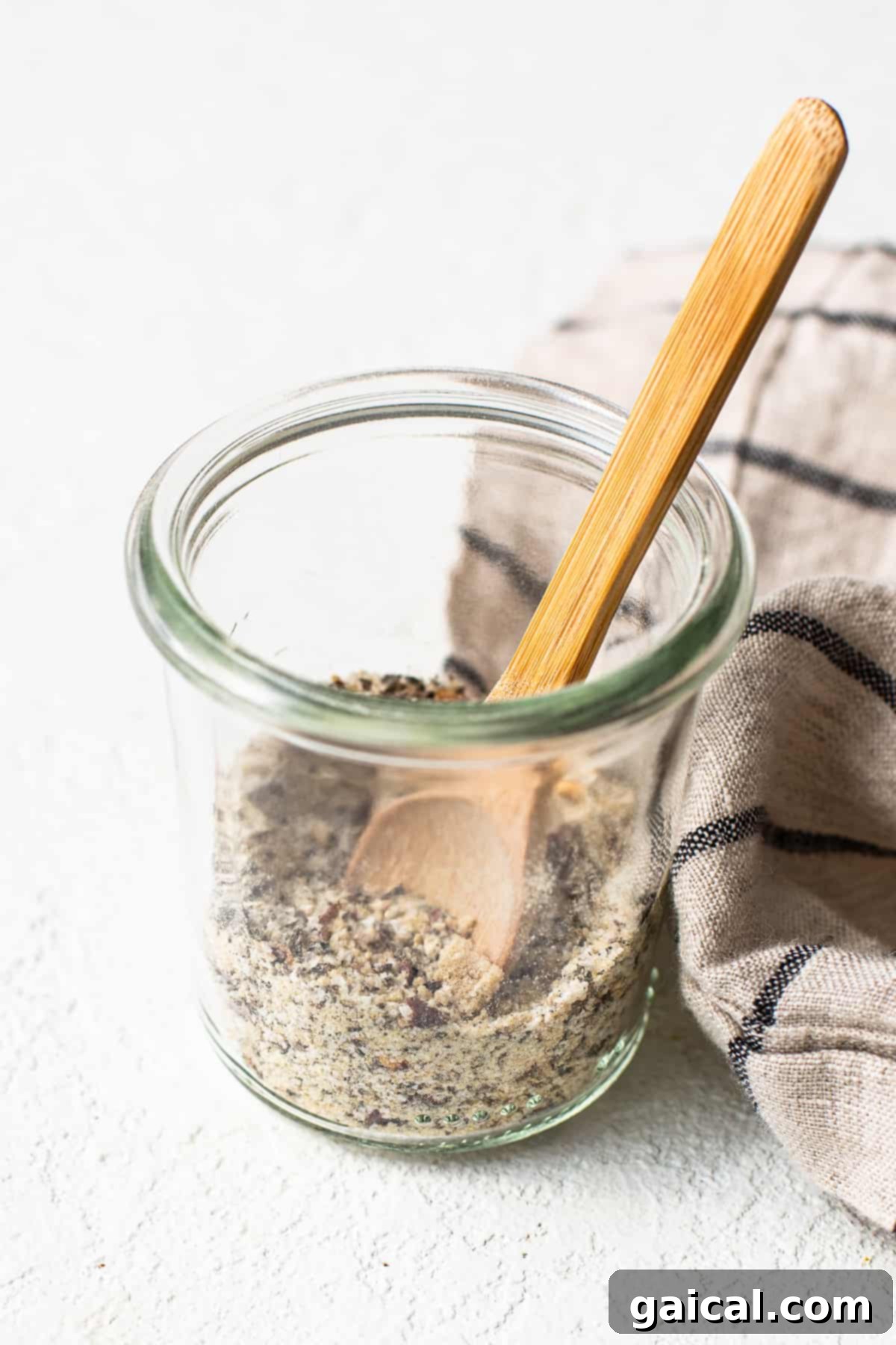 Make your own homemade steak seasoning with just 5 ingredients you likely already have in your spice cupboard, and you’ll be on your way to the most flavorful steak in no time. Homemade steak seasoning stored in a clear glass jar, ready for use.