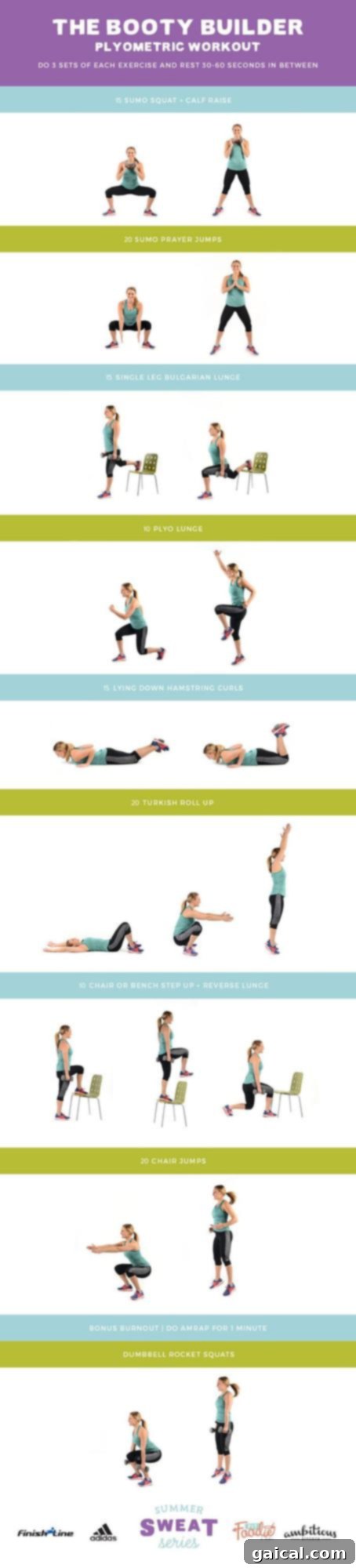 Boost Your Lower Body Strength: The Ultimate Booty Builder Workout Booty Builder Workout featuring strength training and plyometrics for a powerful lower body.