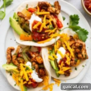 fajita on plate.