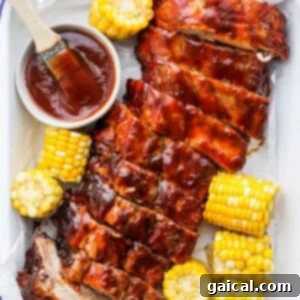 Signature Rib Rub Recipe 3 Grilled BBQ ribs and corn on the cob served with extra BBQ sauce.