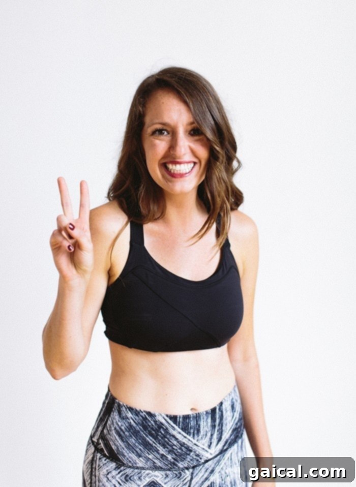 Linley showcasing a highly supportive Lululemon sports bra, perfectly suited for petite athletes with C-cups, emphasizing comfort and minimal bounce.