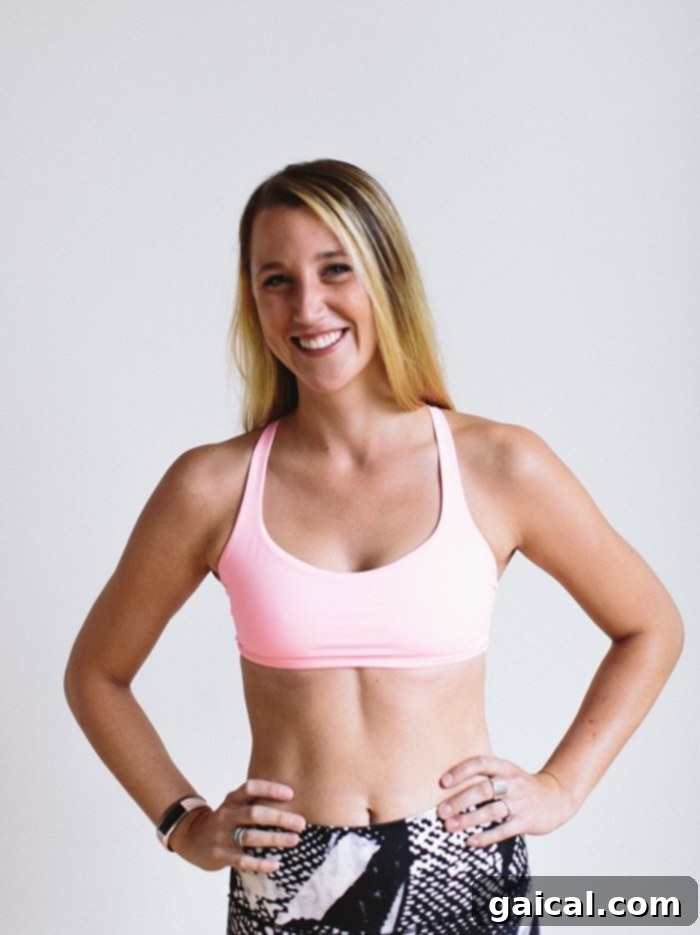 Emily showcasing the versatile and incredibly comfortable Lululemon Free To Be Bra, an ideal choice for smaller busts, yoga, and everyday stylish wear.